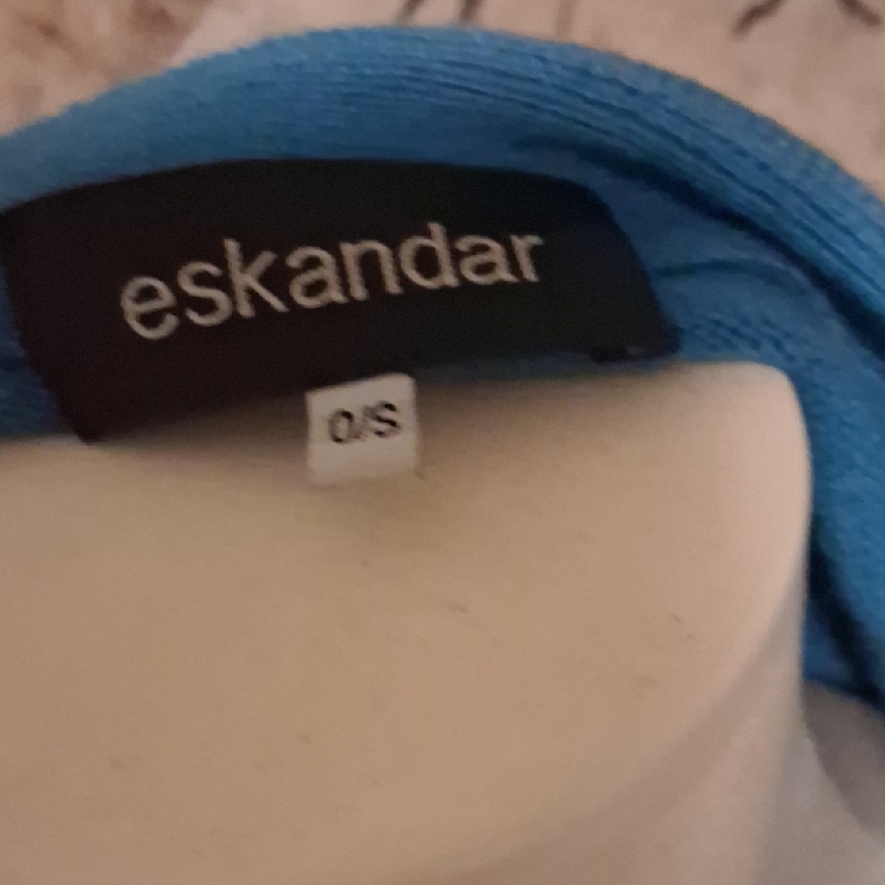 Eskandar Vibrant Blue Knit Top - Picture 3 of 3